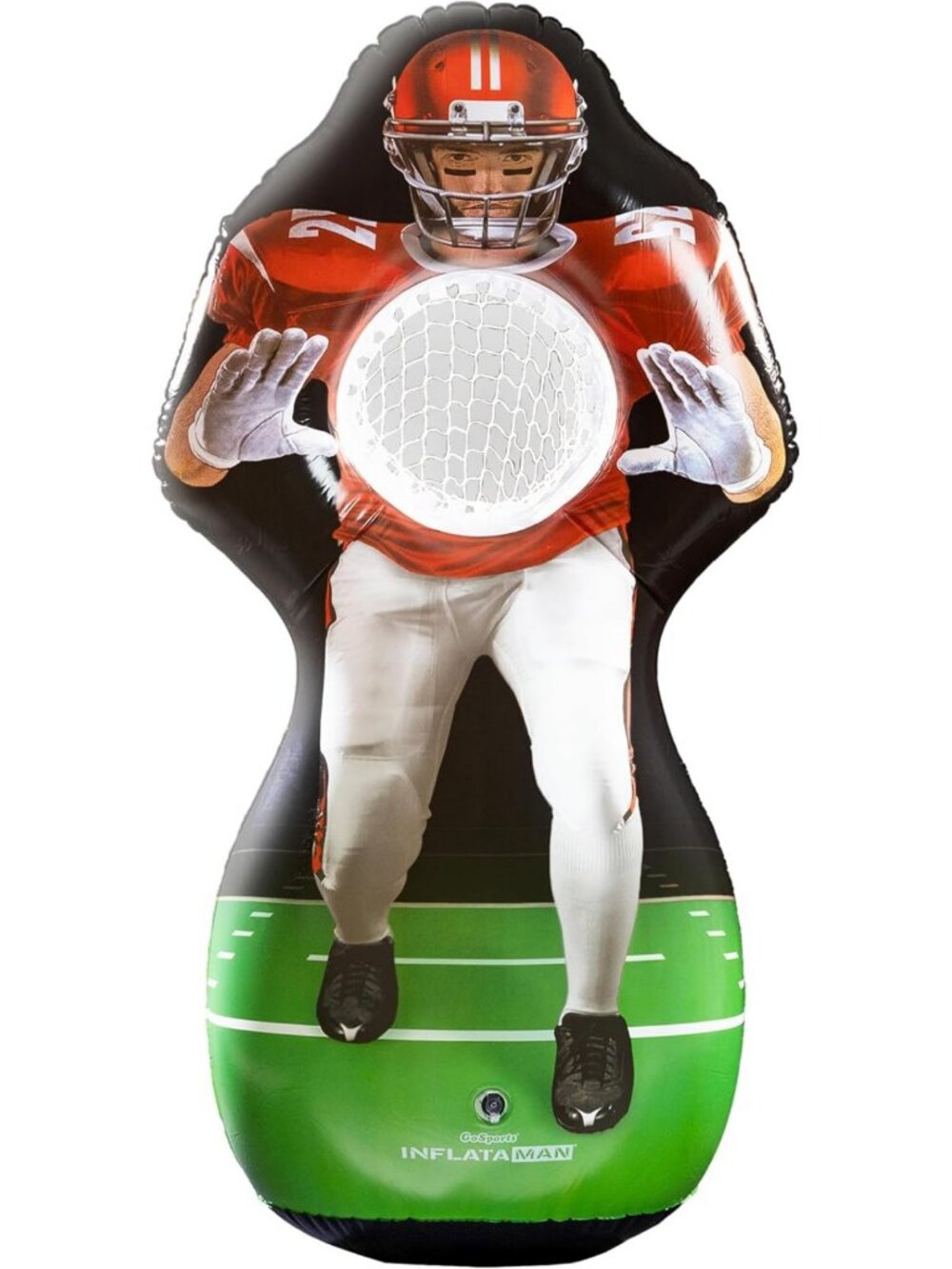 Inflatable Football Toss Game - 4 Rubber Balls, Pump & Scoreboard Included!